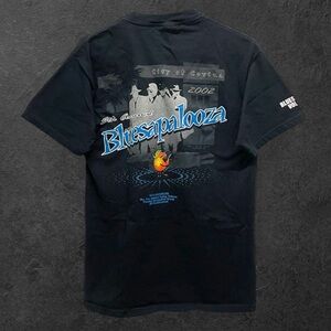 Vintage Y2K 2002 5th Annual Bluesapalooza Covina California Black T-Shirt // M